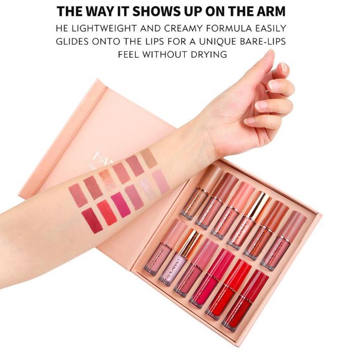 12 Colors Matte Liquid Lipstick Set