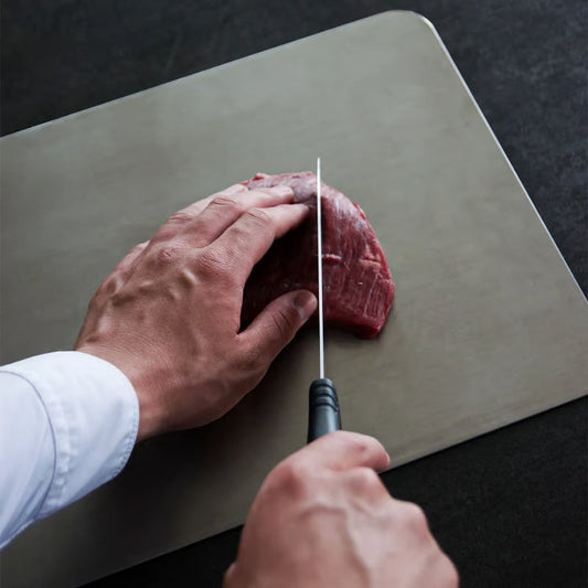 Imported Stainless Steel Double Sided Chopping Board